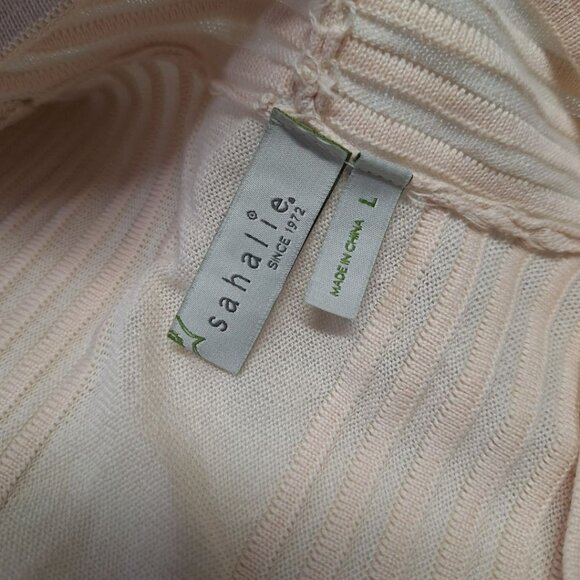 Saharies Embroidered Cardigan Button Pleated Floral‎ Womens Large - Picture 6 of 10